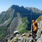 写真の基本構図　好みの山岳写真は三分割法より外側配置